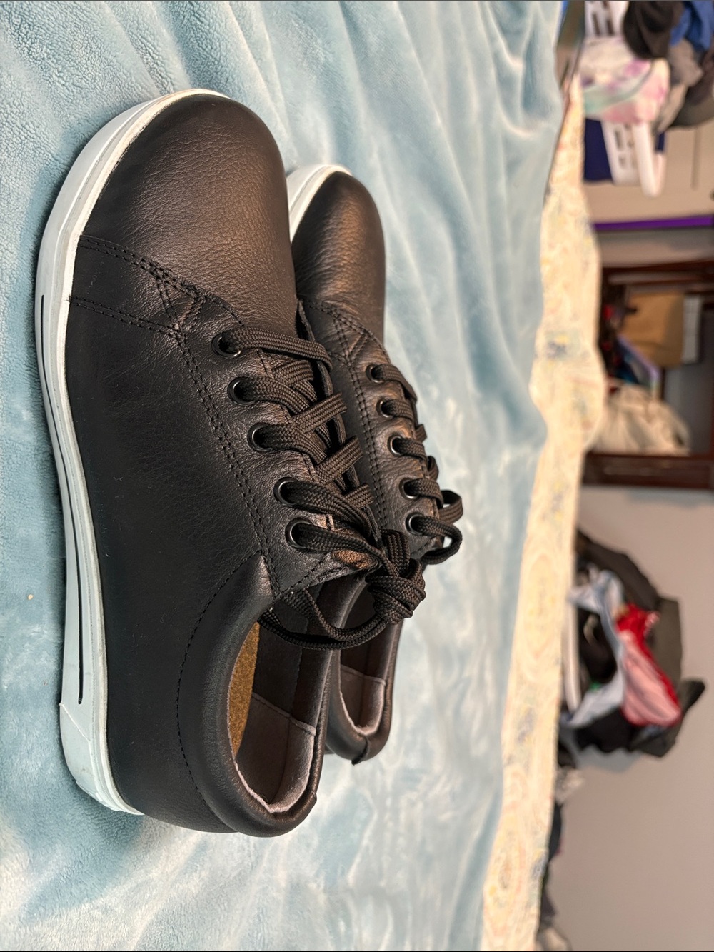 Birkenstock QO 500 Black Leather Lace Up Professional Work Shoes EU 39 - Picture 2 of 6